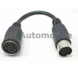 Cable conversor 13 a 8 pines para interfaces Volvo