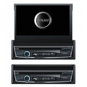 Radio navegador 1 DIN 7" motorizado Mirror link.  