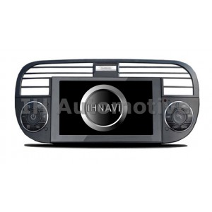 Sistema de Navegación / Radio Gps para Fiat 500. Negro.