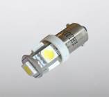 Bombilla led BA9S con 5 leds smd