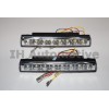 Conjunto faros luz día DRL blanco. 8 led.