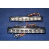 Conjunto faros luz día DRL blanco. 8 led.